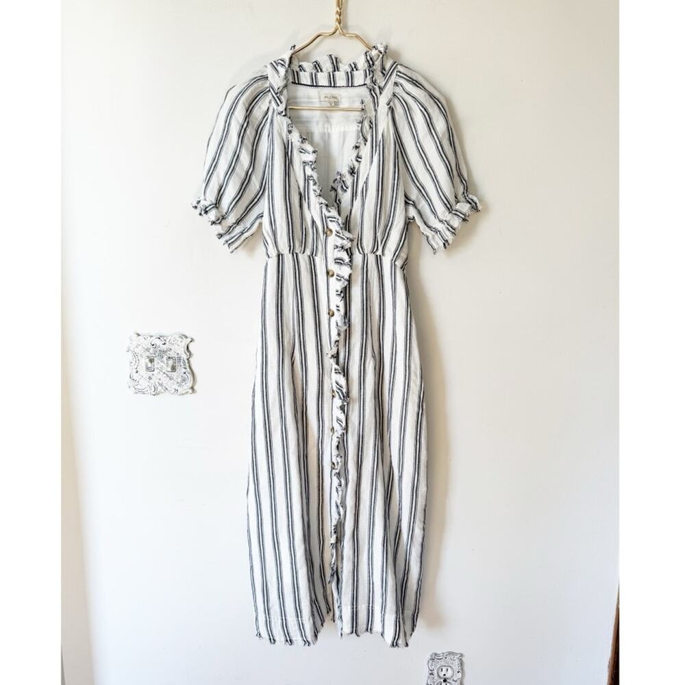 Striped Ruffle Dress - Picture 5 of 11